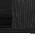 vidaXL Széf fiókkal Fekete tölgy 100 x 30 x 59,5 cm Faanyag