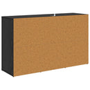 vidaXL Széf fiókkal Fekete tölgy 100 x 30 x 59,5 cm Faanyag