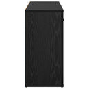 vidaXL Széf fiókkal Fekete tölgy 100 x 30 x 59,5 cm Faanyag