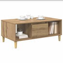 vidaXL Dohányzóasztal Artisan tölgy 90 x 50 x 26.5 cm Faanyag