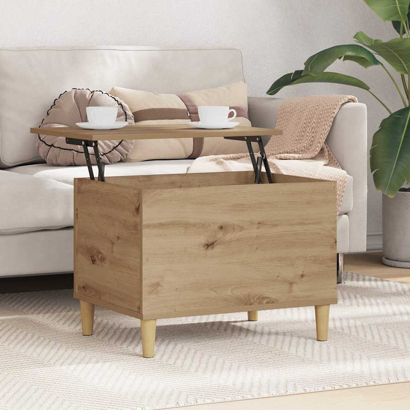vidaXL Éjjeliszekrény kézműves tölgy 60 x 44,5 x 45 cm Faanyag