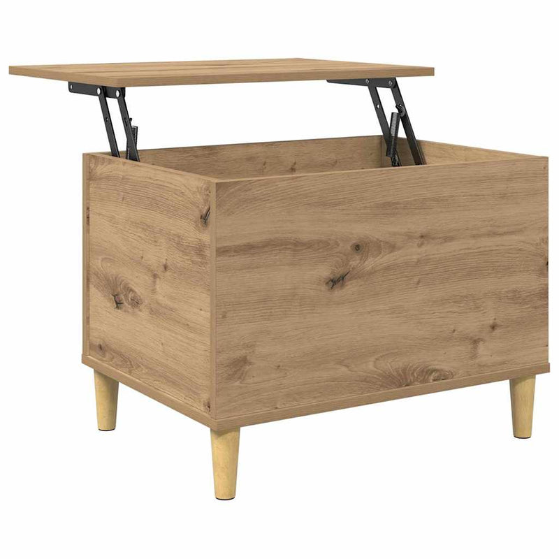 vidaXL Éjjeliszekrény kézműves tölgy 60 x 44,5 x 45 cm Faanyag
