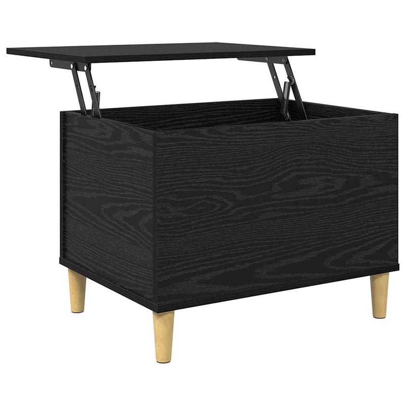 vidaXL Éjjeliszekrény Musta tammi 60 x 44,5 x 45 cm Faanyag