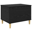 vidaXL Éjjeliszekrény Fekete tölgy 60 x 44,5 x 45 cm Faanyag
