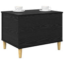 vidaXL Éjjeliszekrény Fekete tölgy 60 x 44,5 x 45 cm Faanyag