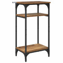 vidaXL Oldal asztal polcokkal Öreg fa 40 x 30 x 75 cm Faanyag