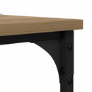 vidaXL Oldal asztal polcokkal Artisan tölgy 40 x 30 x 75 cm Faanyag