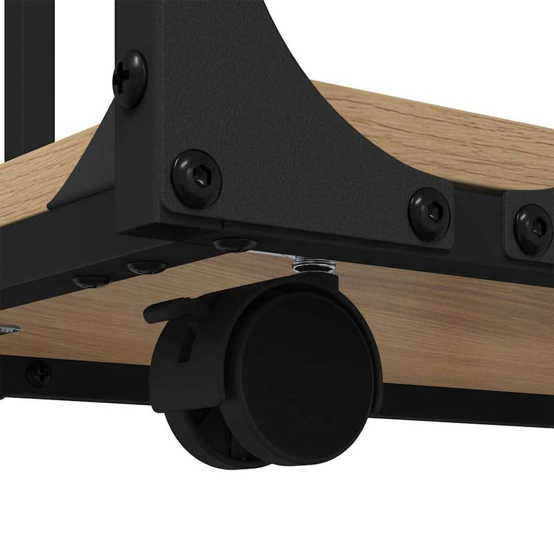 vidaXL Oldal asztal polcokkal Artisan tölgy 50 x 35 x 55.5 cm Faanyag