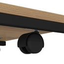 vidaXL Oldal asztal polcokkal Artisan tölgy 50 x 35 x 55.5 cm Faanyag