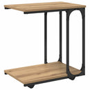 vidaXL Oldal asztal polcokkal Artisan tölgy 50 x 35 x 55.5 cm Faanyag