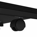 vidaXL Oldal asztal polcokkal Fekete tölgy 50 x 35 x 55.5 cm Faanyag