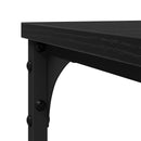vidaXL Oldal asztal Fekete tölgy 50 x 35 x 52 cm Szerelt Fa