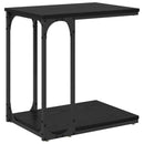 vidaXL Oldal asztal Fekete tölgy 50 x 35 x 52 cm Szerelt Fa