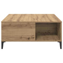 vidaXL Dohányzóasztal Artisan tölgy 80 x 80 x 36,5 cm Faanyag
