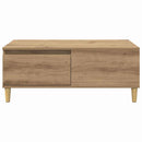 vidaXL Dohányzóasztal fiókkal Artisan tölgy 90 x 50 x 35 cm Faanyag