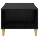 vidaXL Dohányzóasztal fiókkal Fekete tölgy 90 x 50 x 35 cm Faanyag