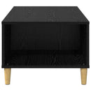 vidaXL Dohányzóasztal Fekete tölgy 90 x 50 x 35 cm Szerelt Fa