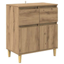 vidaXL Széf fiókkal Artisan tölgy 60 x 35 x 70 cm Faanyag
