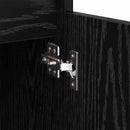 vidaXL Széf fiókkal Fekete tölgy 60 x 35 x 70 cm Faanyag