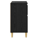 vidaXL Széf fiókkal Fekete tölgy 60 x 35 x 70 cm Faanyag