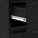 vidaXL Széf fiókkal Fekete tölgy 60 x 35 x 70 cm Műszaki fa és vas