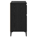 vidaXL Széf fiókkal Fekete tölgy 60 x 35 x 70 cm Műszaki fa és vas