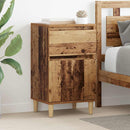 vidaXL Éjjeliszekrény fiókkal 2 pcs Öreg fa 40 x 35 x 70 cm Faanyag
