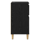 vidaXL Éjjeliszekrény fiókkal Fekete tölgy 40 x 35 x 70 cm Faanyag