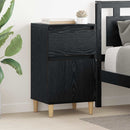 vidaXL Éjjeliszekrény 2 pcs Fekete tölgy 40 x 35 x 70 cm Faanyag