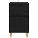 vidaXL Éjjeliszekrény 2 pcs Fekete tölgy 40 x 35 x 70 cm Faanyag