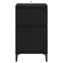 vidaXL Éjjeliszekrény fiókkal Musta tammi 40 x 35 x 70 cm Faanyag