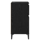 vidaXL Éjjeliszekrény fiókkal Fekete tölgy 40 x 35 x 70 cm Faanyag