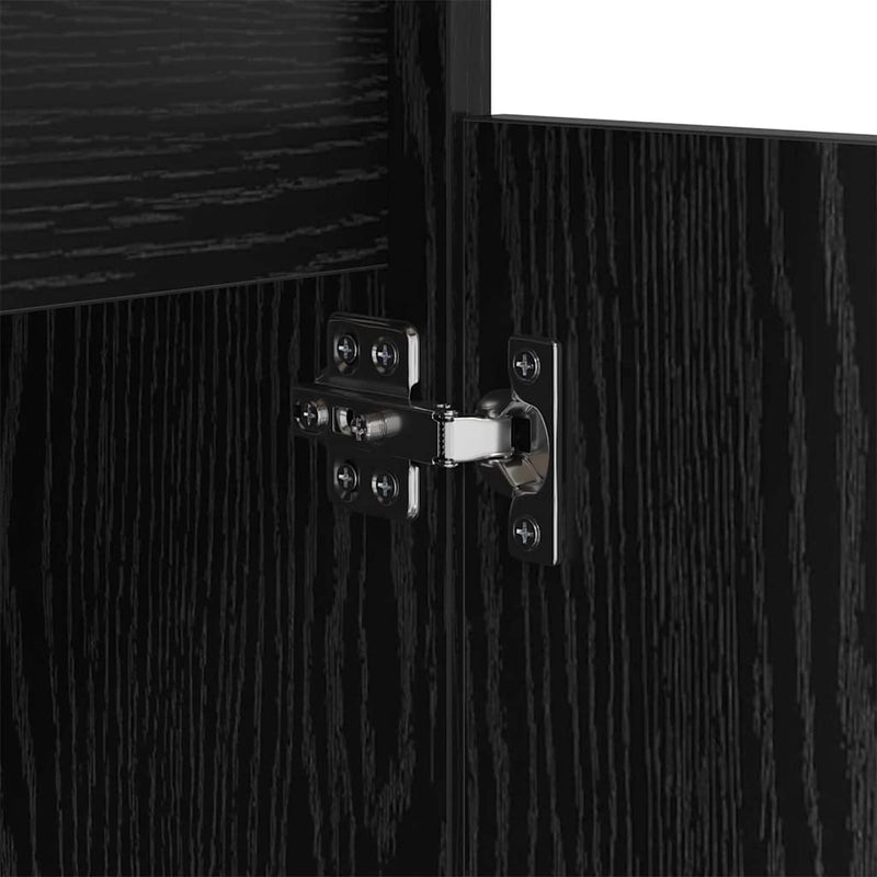 vidaXL Éjjeliszekrény 2 pcs Musta tammi 40 x 35 x 70 cm Faanyag