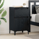 vidaXL Éjjeliszekrény 2 pcs Fekete tölgy 40 x 35 x 70 cm Faanyag