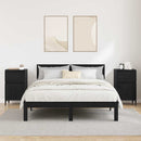 vidaXL Éjjeliszekrény 2 pcs Fekete tölgy 40 x 35 x 70 cm Faanyag