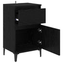 vidaXL Éjjeliszekrény 2 pcs Fekete tölgy 40 x 35 x 70 cm Faanyag