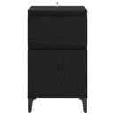 vidaXL Éjjeliszekrény 2 pcs Fekete tölgy 40 x 35 x 70 cm Faanyag