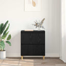 vidaXL Széf Fekete tölgy 60 x 35 x 70 cm Faanyag