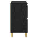vidaXL Széf Fekete tölgy 60 x 35 x 70 cm Faanyag