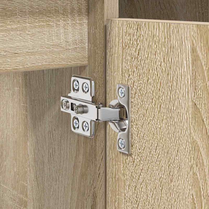 vidaXL Mosdókagyló szekrény polcokkal Sonoma tölgy 80 x 33 x 60 cm