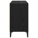 vidaXL Mosdókagyló szekrény polcokkal Fekete tölgy 80 x 33 x 60 cm