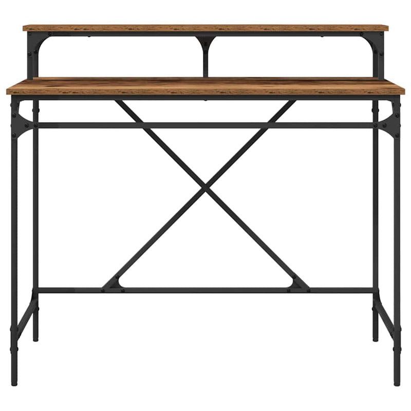 vidaXL Asztal Öreg fa 100 x 50 x 90 cm Faanyag