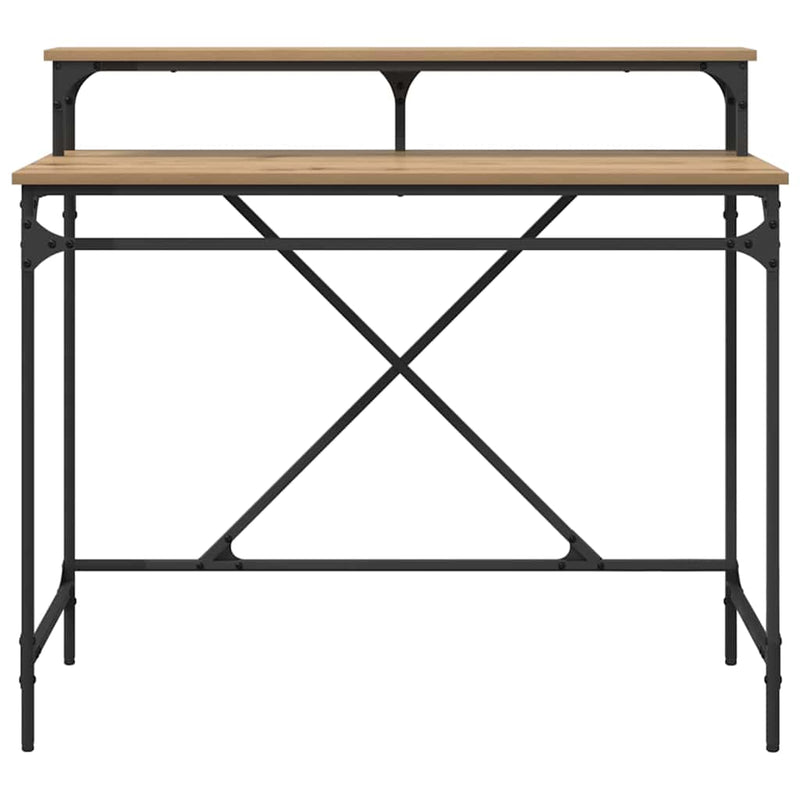 vidaXL Asztal Artisan tölgy 100 x 50 x 90 cm Faanyag