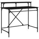 vidaXL Asztal Fekete tölgy 100 x 50 x 90 cm Faanyag