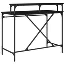 vidaXL Asztal Fekete tölgy 100 x 50 x 90 cm Faanyag
