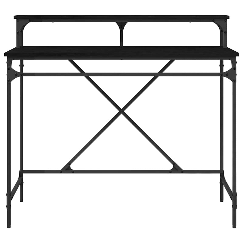 vidaXL Asztal Fekete tölgy 100 x 50 x 90 cm Faanyag