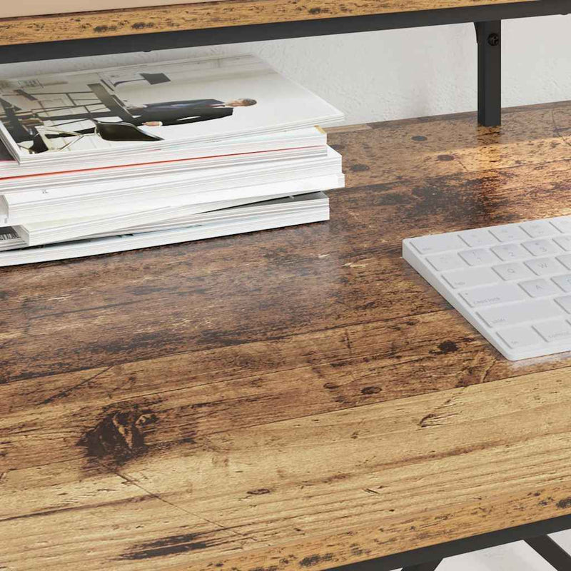 vidaXL Asztal Öreg fa 80 x 50 x 90 cm Faanyag