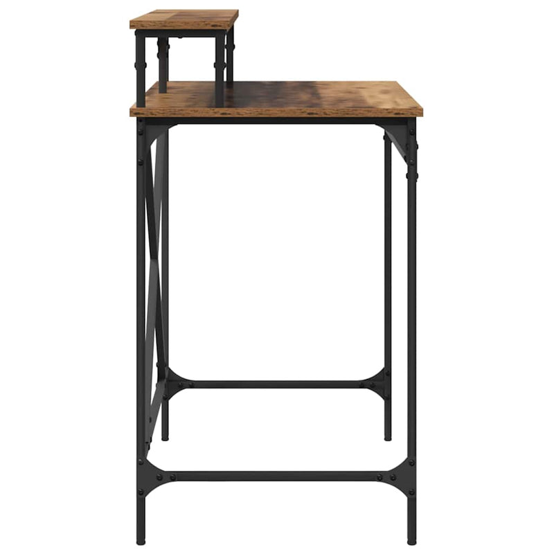 vidaXL Asztal Öreg fa 80 x 50 x 90 cm Faanyag