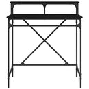 vidaXL Asztal Fekete tölgy 80 x 50 x 90 cm Faanyag