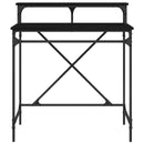 vidaXL Asztal Fekete tölgy 80 x 50 x 90 cm Faanyag